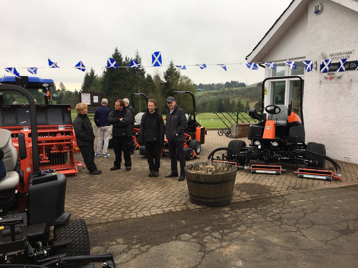hiltonparkgolf's tweet photo. 5/5 new Jacobsen machinery on show at the clubhouse,very impressive.bobby https://t.co/zocPyeI8p7