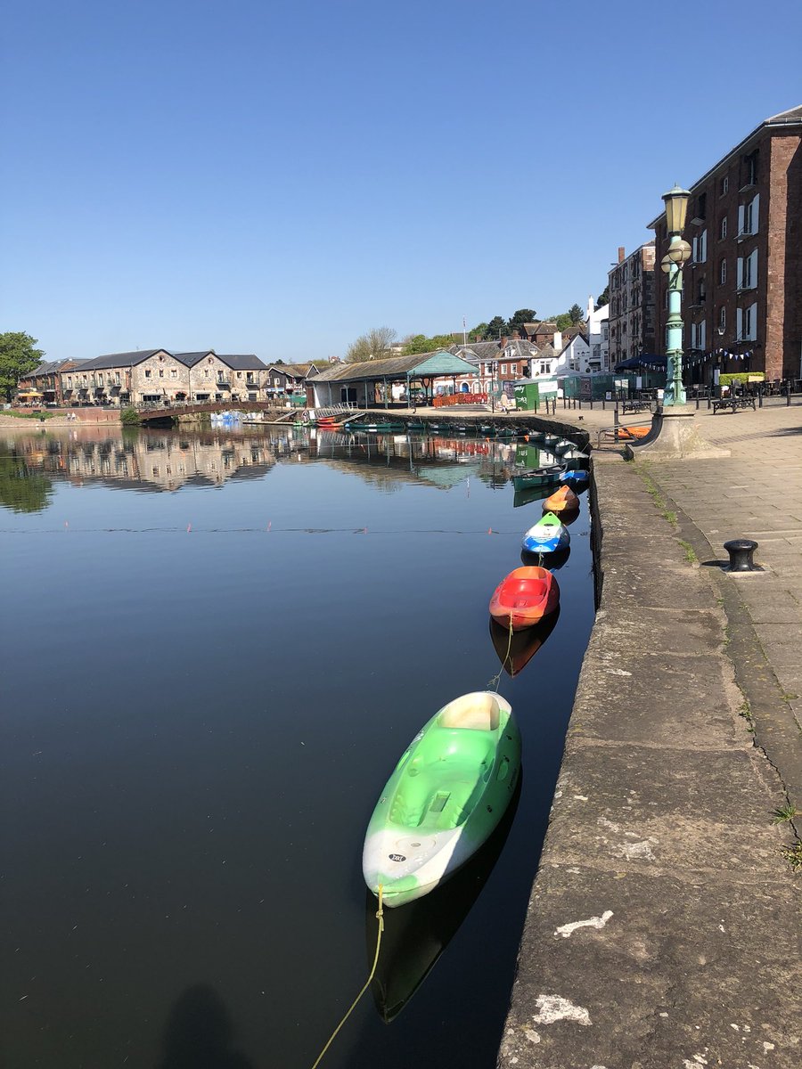 TheProspect1's tweet photo. A stunning morning on #ExeterQuay to start the #BankHolidayWeekend ☀️
#EatDrinkRelax #shop #canoe #cycle #walk #EXEplore #independents #pubs https://t.co/eiuHu4B7DC