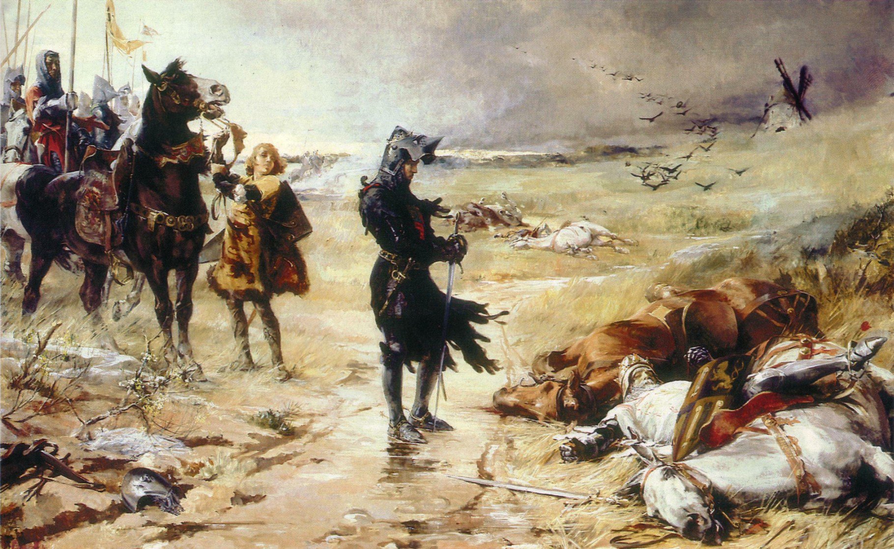 ヤスキハガネシーズン2 على تويتر イギリスのエドワード黒太子 百年戦争のクレシーの戦いの絵です 端午の節句だし推しの甲冑姿を出せ