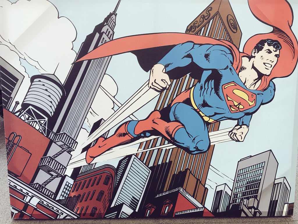 OxfamHaleBarns's tweet photo. What better way to celebrate #Superman birthday today than with this canvas print from our #homeware range at #OxfamHaleBarns π Perfect for the #superhero in your life! #SuperheroSat #HenryCavill #foundinoxfam #Sustainability #helpendpoverty #Cheshire #Altrincham #NorthWest https://t.co/Sly4pdvk8e