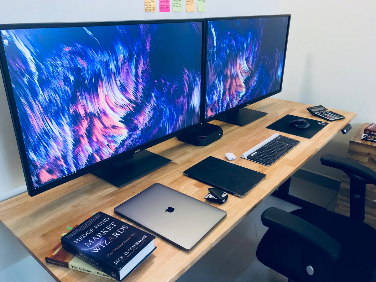 Abishekraju's tweet image. My Saturday Workdesk. #workdesk goals unlocked💀
#Dellp4317Q x 2
#HPZ2
#MacBookPro
#BMW730LD
#iPadPro
#Airpods
#Logitechk780
#LogitechMXmaster