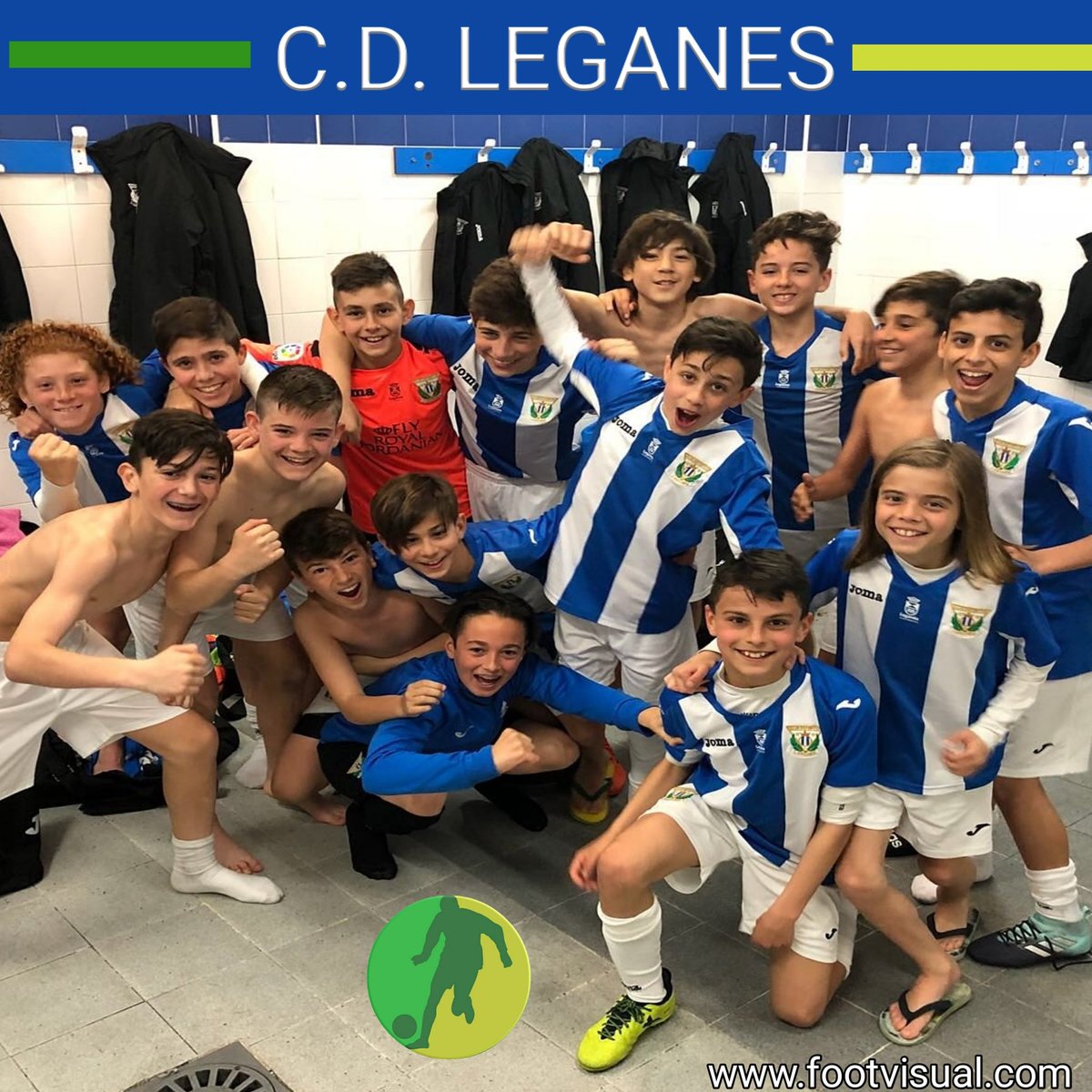 footvisual's tweet photo. Alejandro Porras con sus compañeros de equipo del infantil del C.D. LEGANES tras un de sus recientes victorias ante el ALCORCON.Un buen vestuario es la clave de la victoria.💪⚽
¡¡¡Disfruta de más fotos y vídeos en https://t.co/M0uCLc6aQH!!!⚽💪⚽ #footvisual https://t.co/OPf8OXz14K