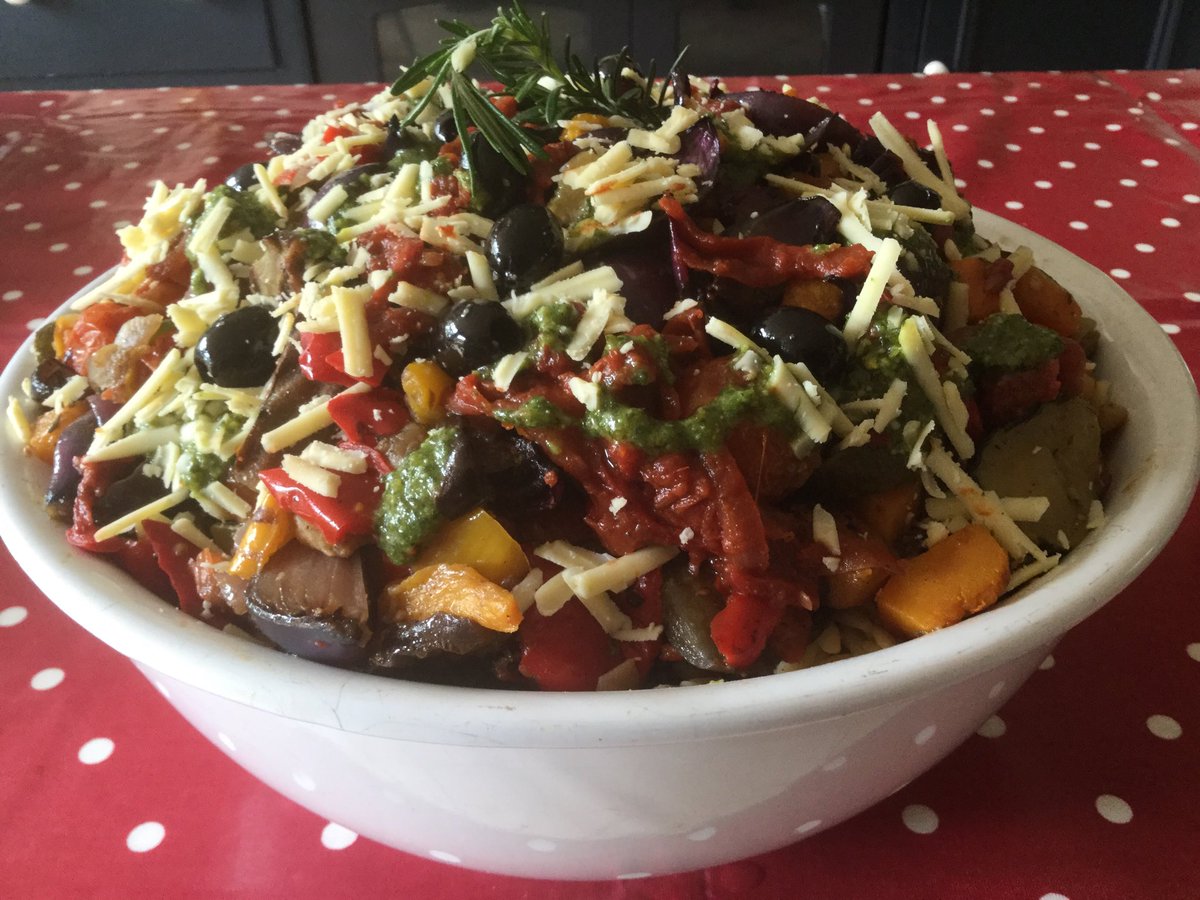 Orzo pasta and roasted veg salad along with lots of other yummy lunch stuff, deep filled tarts, whole grain seedy bread, award winning brownies, granola, my new seedy oat bakes  <a href="/creakeabbey/">Creake Abbey</a> today 9:30-1:00
