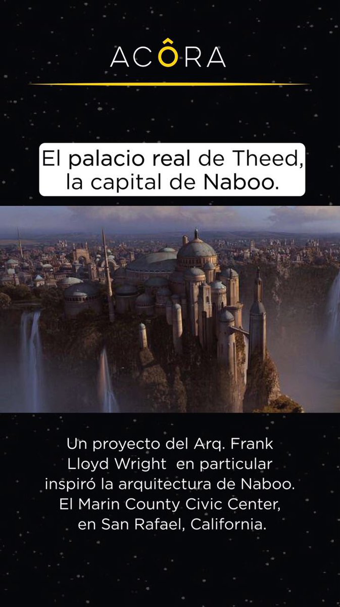 acoramx's tweet photo. Para celebrar #MayThe4BeWithYou les compartimos unas imágenes explorando la #arquitectura de #StarWars 🛸🌌 https://t.co/HazlsiVqPp