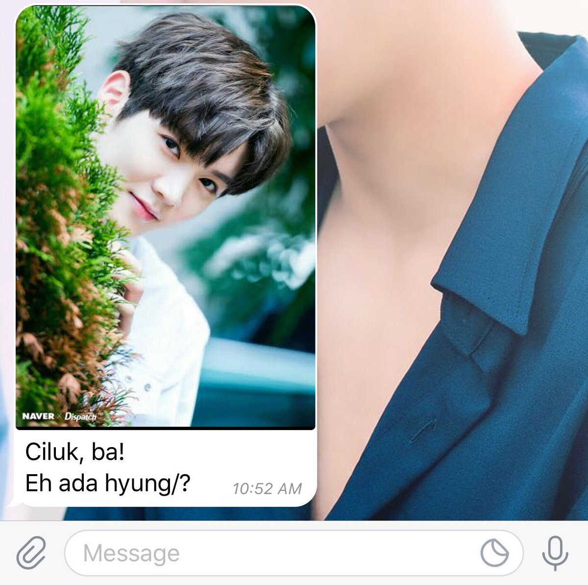 Kegiatan minki pagi2 : genitin hyungny.