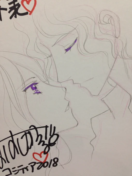 色紙描きました。【O53ab】コミティア参加宜しくお願いいたしますK2OFFICEと楠屋でお待ちしております。 #コミティア #COMITIA #コミティア124 