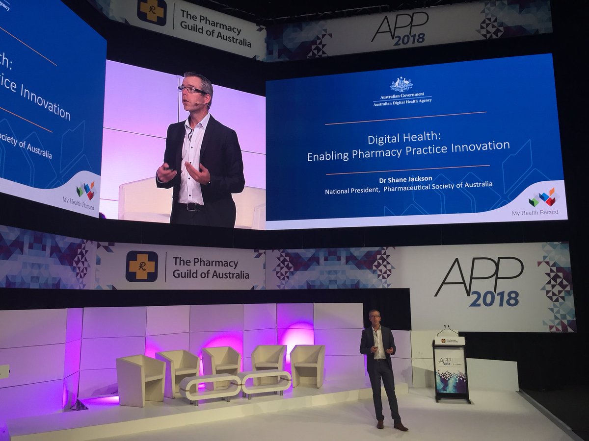 Digital health will be transformative for the #pharmacy profession and allow pharmacists to provide better and more efficient care, says <a href="/ShaneJacks/">Shane Jackson</a> <a href="/AuDigitalHealth/">Digital Health AU</a> #MyHealthRecord #APP2018