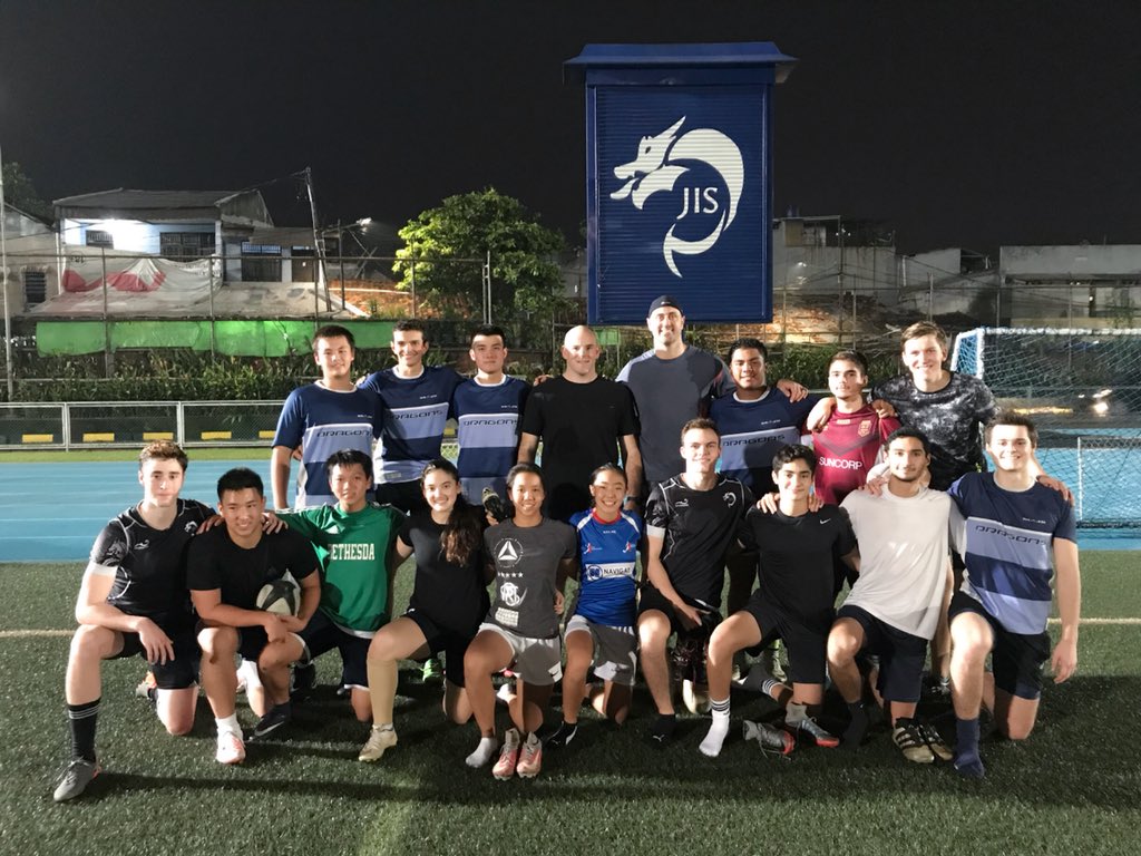 AdrianBrink1's tweet photo. Thanks @NathanSharpe5 &amp; @stevemoore83 for giving our #JIS rugby players an unforgettable experience last night! #JISdragons #ThisIsRugby #RugbyLegends @JISofficial https://t.co/ldwzSGY1Be
