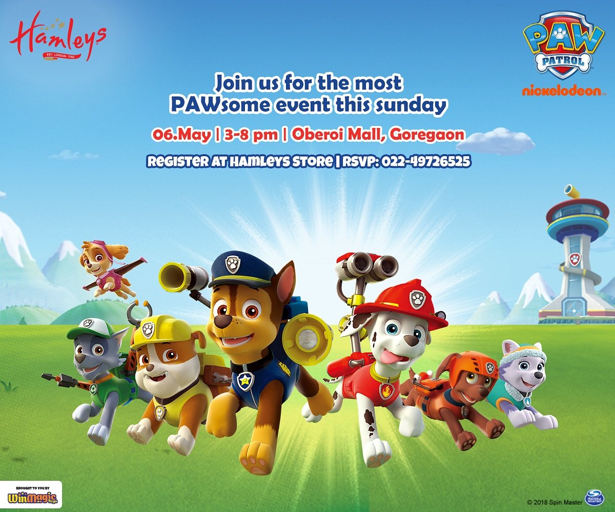 hamleys paw patrol