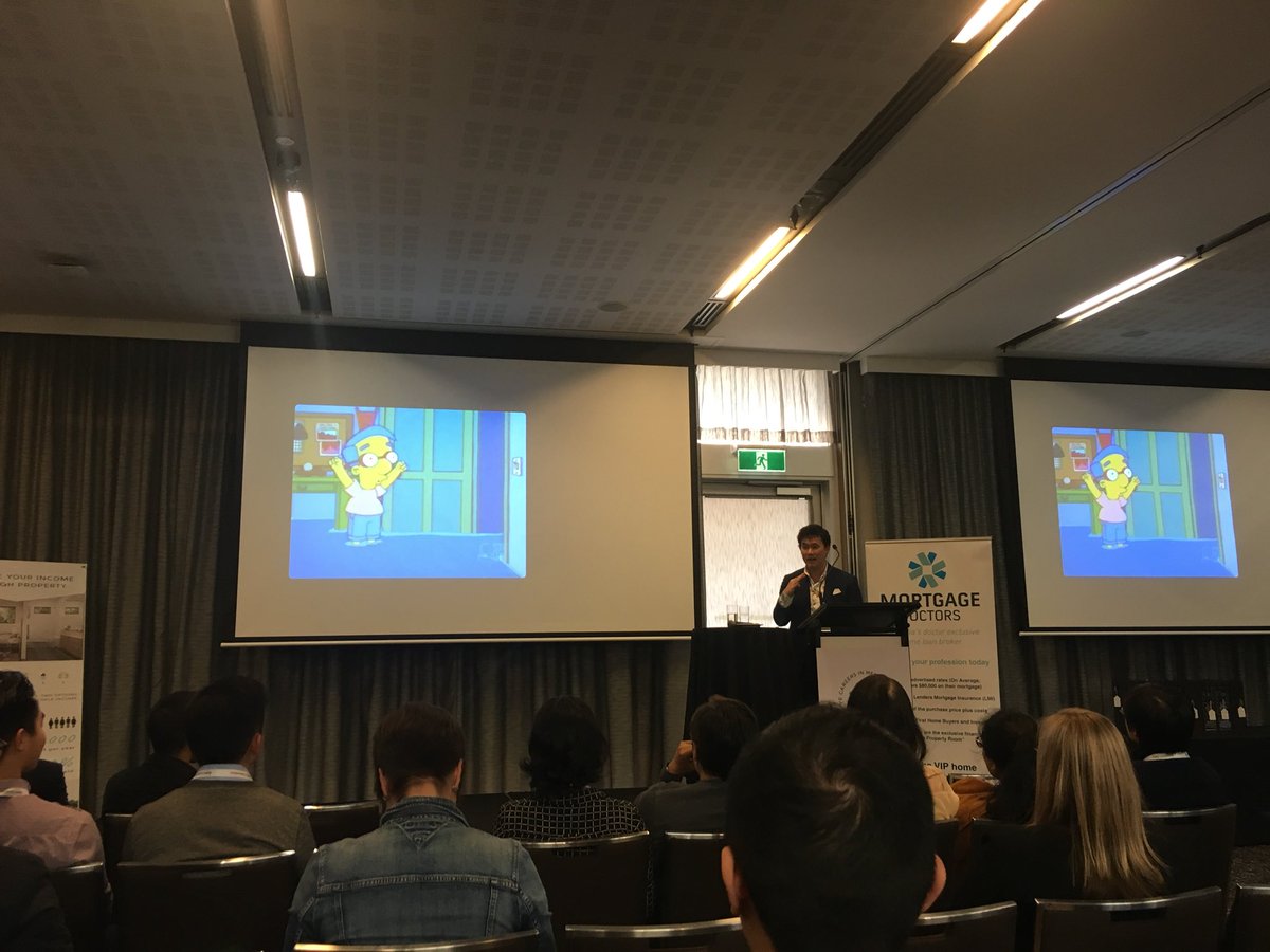 DrJaz_D's tweet photo. @Drjasonlam, fantastic talk! Thank you! Everything’s coming up Milhouse! @CCIM2018 #CCIMSyd https://t.co/kC6WCRneQW