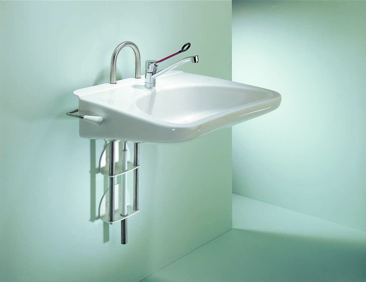 CovaisPolyCare's tweet photo. #CovaiCare - Functional solution for easy living!

Height-adjustable was basin brackets, wash basins and taps from #PressalitCare, Denmark. 

The numerous adjustment options encourage users to help themselves as well as improving working conditions for helpers and carers. https://t.co/mLwA5WmBLK