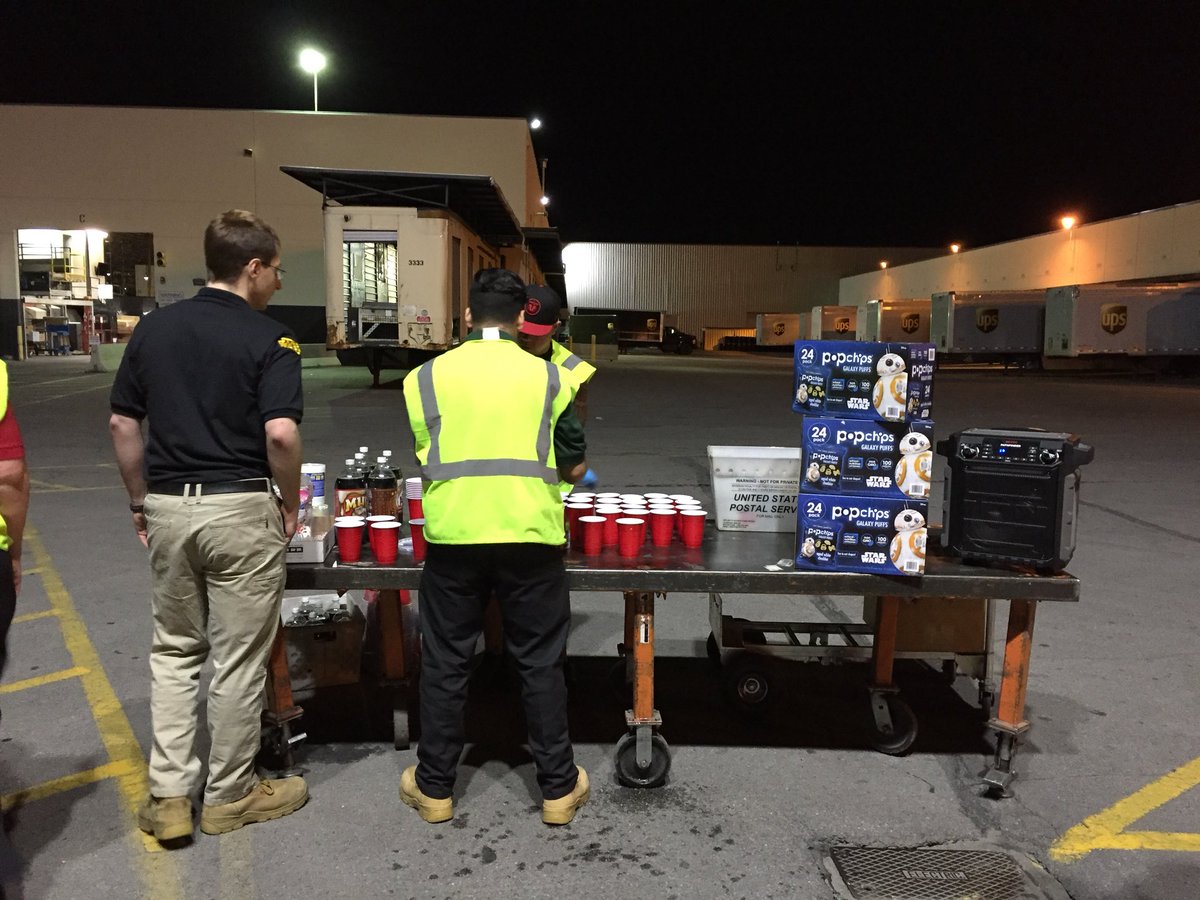 May the 4th Safety meet and greet! And UPSGo app registration for a root beer float! Great event on the SLC Night Sort! @CharlieBeswick @triciforbes @BrianWelker @DesertMTUPSers