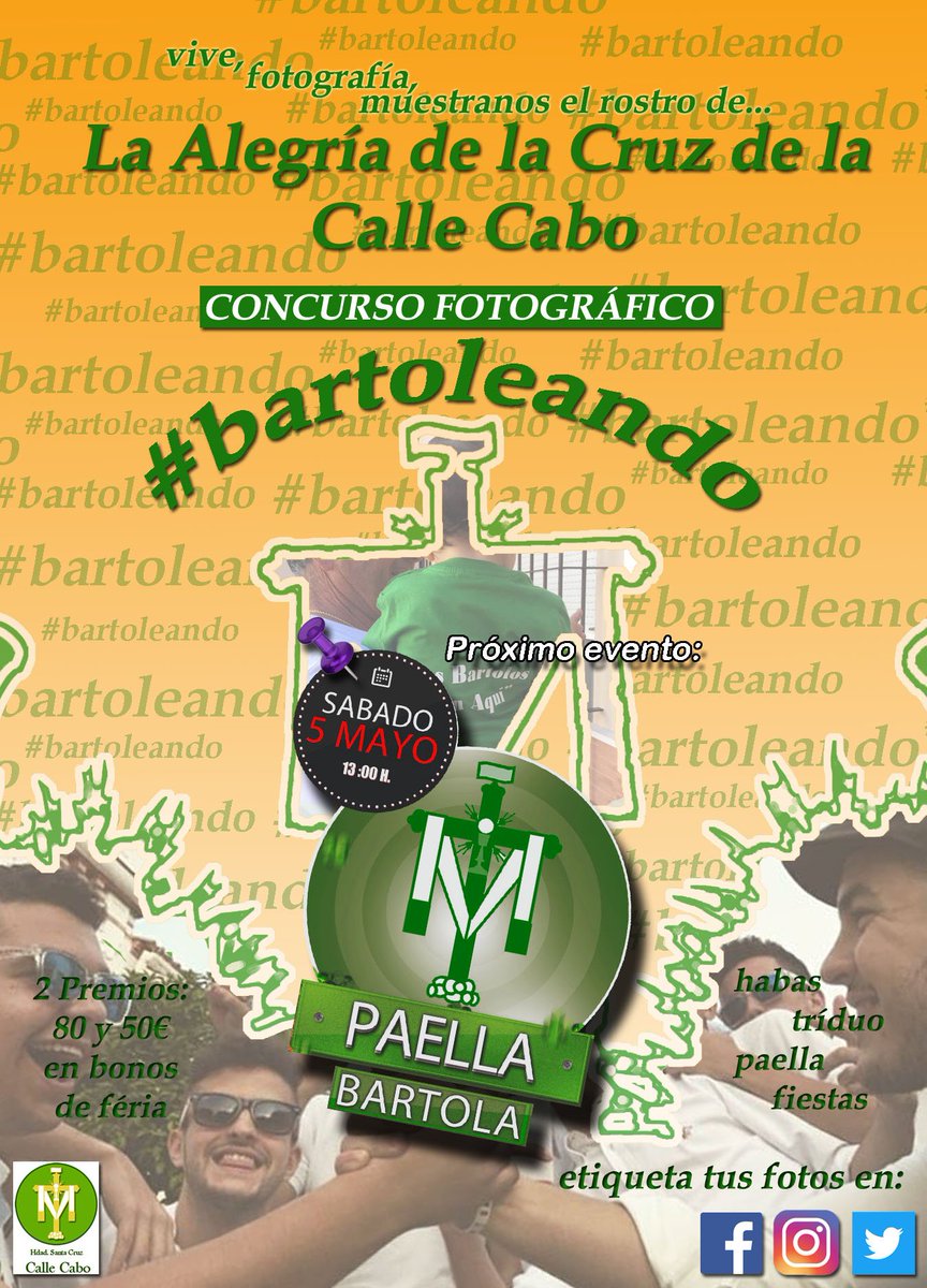 CalleCabo's tweet photo. Seguimos con nuestro concurso, hoy en la paella comparte tus momentos con nosotros. Seguimos #bartoleando https://t.co/YeH5YkjpCn