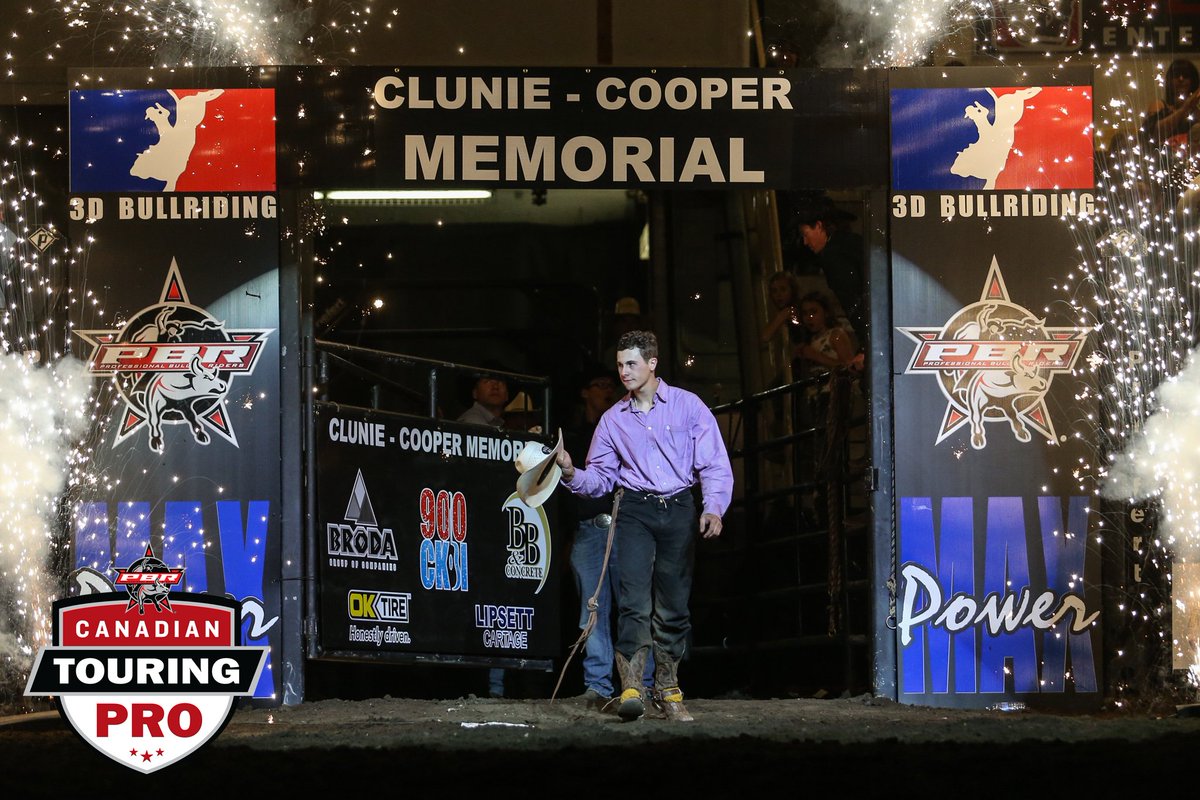 Milk River, Alberta's Dayton Johnston has the lead at the <a href="/ClunieCooperPBR/">Clunie-Cooper Memorial PBR</a> after Day 1 of bull riding action. 

More >> bit.ly/2JWeexf

📷: @covymoore