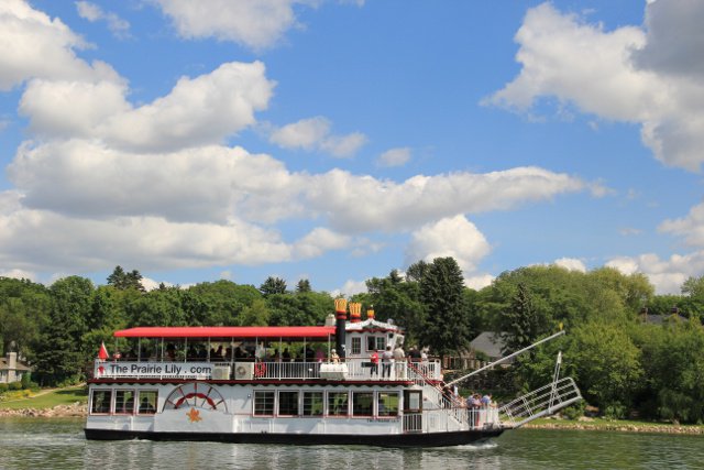 CanoeSki_Co's tweet photo. Sat. skies will be like this, the big boat will be a focal point for @yxeriversafety demos &amp; activities. Watch from River Landing or come aboard @LilySaskatoon! Excitement starts at 11 am! #yxe #saskatooning https://t.co/l8PvQCcLCm