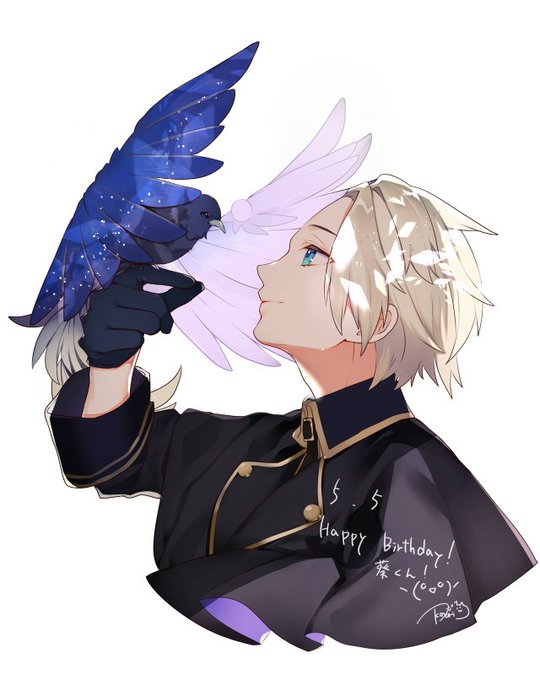 「bird blonde hair」 illustration images(Oldest)