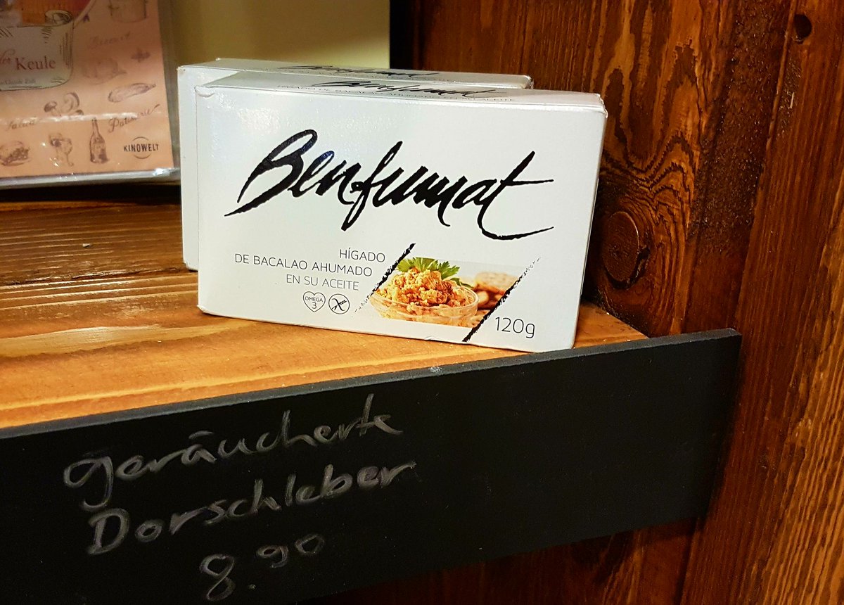 WestgardeAG's tweet photo. Heute aus der Rubrik der unbekannten Genüsse: Der Favorit von Schorsch - #Dorschleber, #geräuchert. Ist sicher mal einen Versuch wert. https://t.co/PSnmaPQMWh