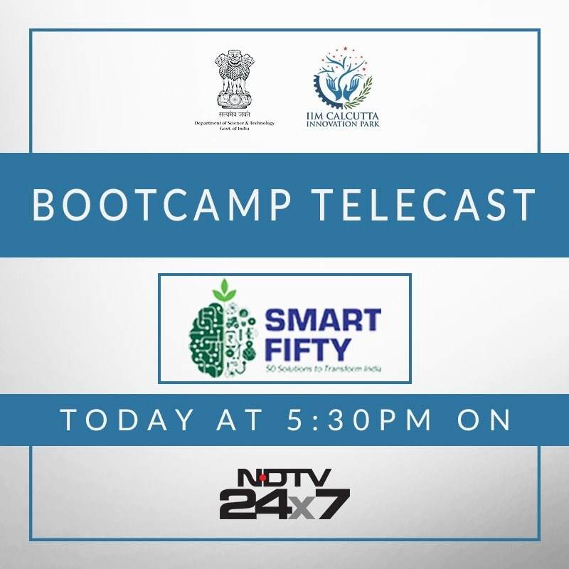 IIMCIP's tweet photo. Don't miss the Bootcamp episode of #SmartFifty today, 5th May at 5:30 PM only on @ndtv 24x7.

Catch Rohit Jain, Senior Associate, Singhania &amp; Partners LLP among others sharing his experience with the startups.

Here's a quick look: https://t.co/LOxLD1URKn
@IndiaDST @IIM_Calcutta https://t.co/X71uCgAaSI