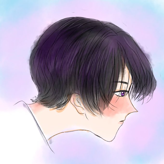 黒髪男子のtwitterイラスト検索結果