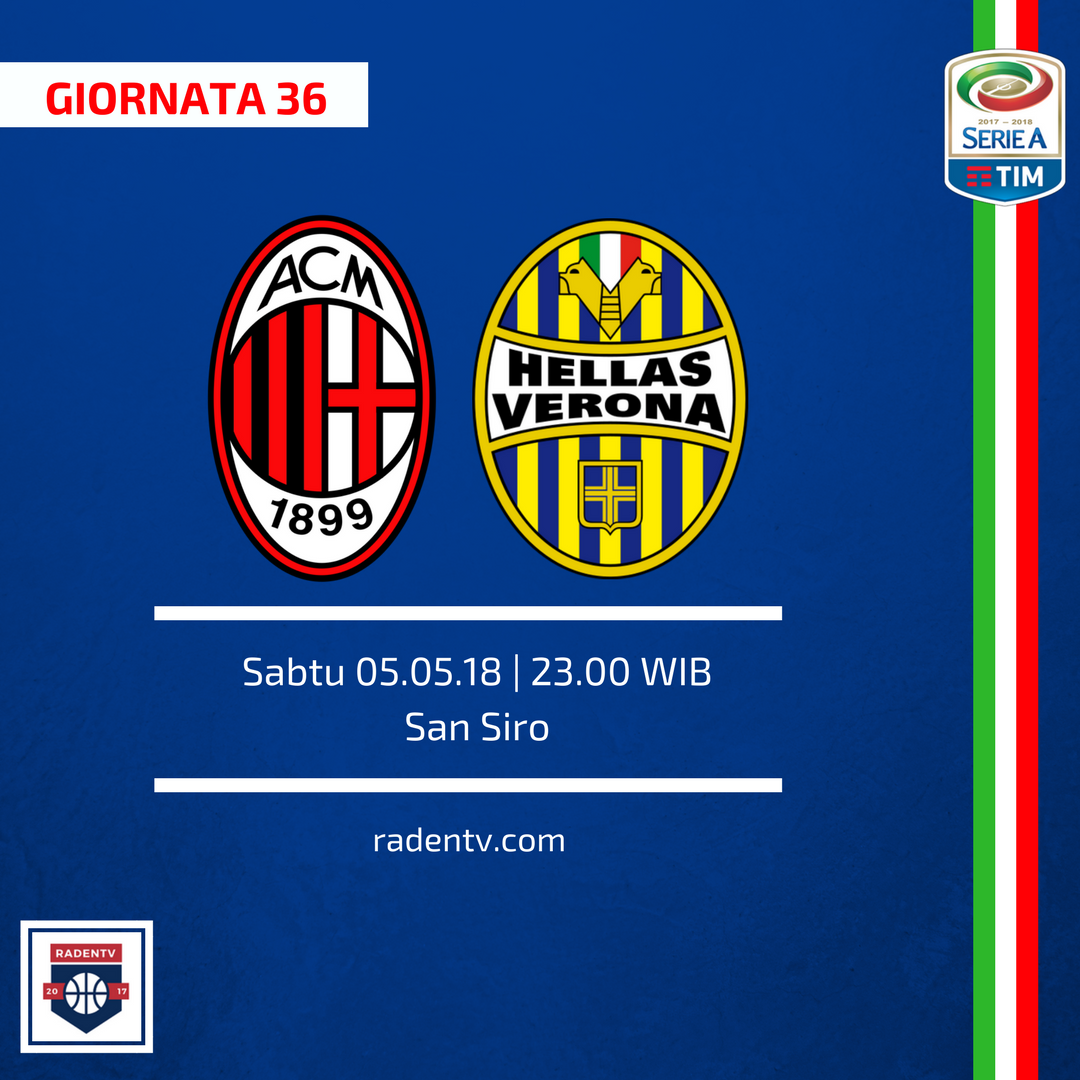 Raden_TV's tweet photo. 🏆Serie A
🆚AC Milan vs Hellas Verona
📅Sabtu 5 Mei 2018
⏱️23.00 WIB
📱https://t.co/Ji3meX0FJA
#MilanVerona #MilanHellas #SerieATIM #LiveRaden https://t.co/lIUFlfJRh7
