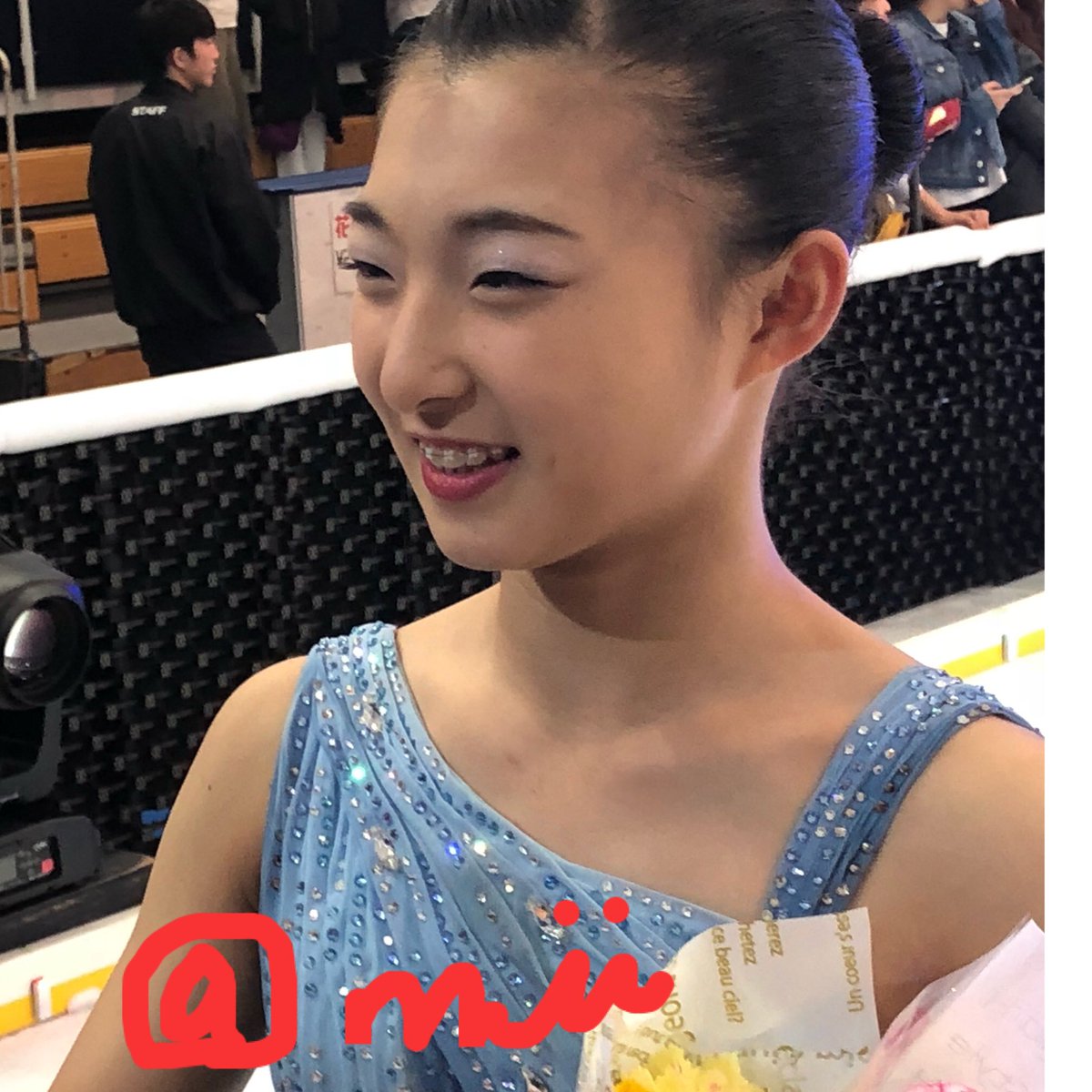 みさささん 笑顔が可愛い 顔が小さくてスタイルがいいし 気さくだし 愛さずにはいられない Piw18 5 4pm 坂本花織