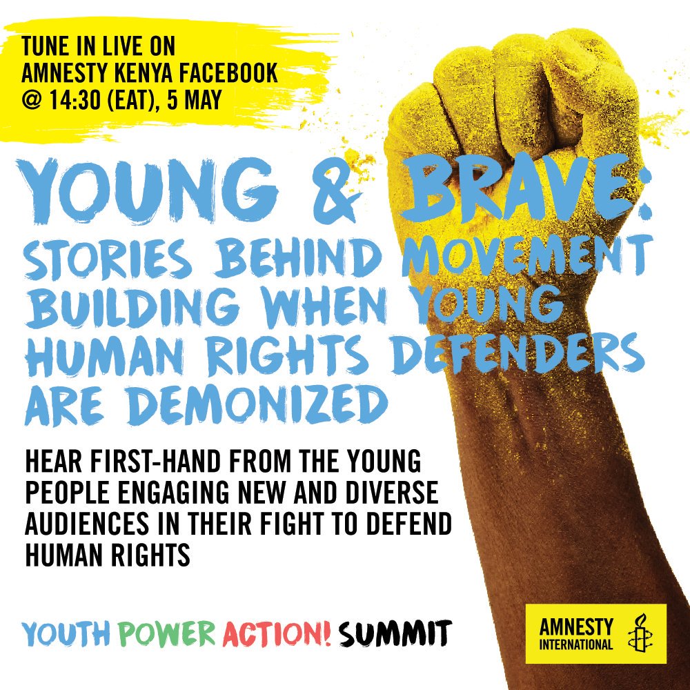 And today, let's engage on this topic. Young Human Rights Defenders have been demonized for far too long! Young people from across the world shall engage and find solutions to this demonization. #StopTheBullet #YouthPowerAction