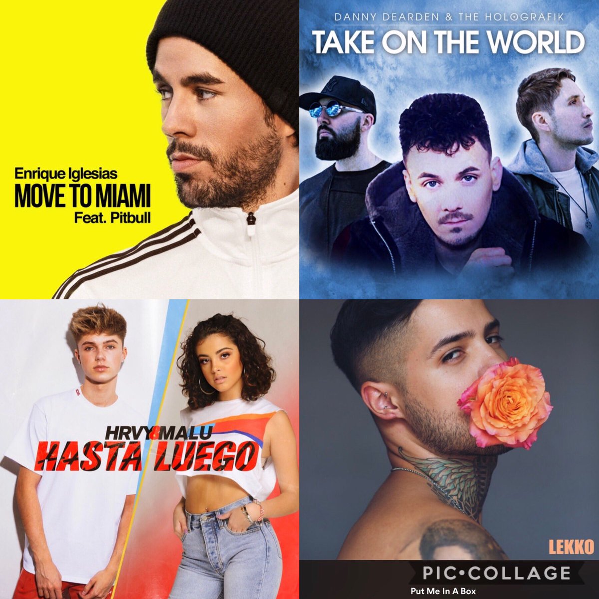 scglobalent's tweet photo. Check out these fantastic songs and add them to your playlists!

@enriqueiglesias feat. @pitbull #MoveToMiami

@dannydeardenuk &amp; @theholografik #TakeOnTheWorld 

@HRVY &amp; @_MaluOficial_ #HastaLuego

@musiclekko #PutMeInABox https://t.co/Zj2gaDLu8m