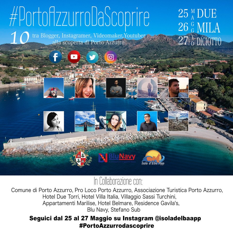 Un luogo splendido e dei compagni di viaggio d'eccezione Ne vedrete delle belle! #portoazzurrodascoprire dal 25 al 27 Maggio #isoladelba #elba #discoverelba #isoladelbaapp #igersitalia #igerstoscana