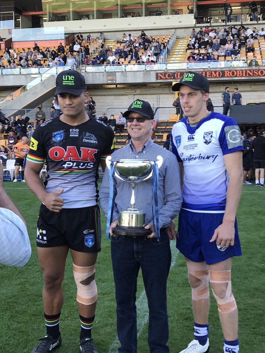 UNE_Sydney's tweet photo. The UNE SG Ball Cup: Penrith Panthers v Canterbury-Bankstown Bulldogs underway now https://t.co/oMVgsyTHfq