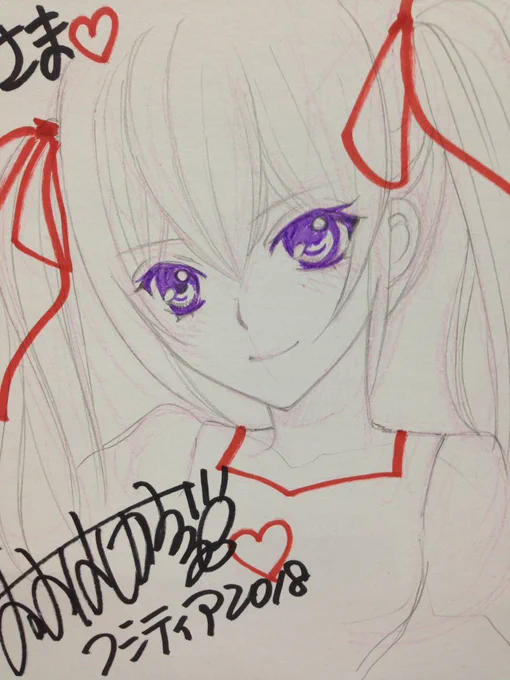色紙描きました。【O53ab】コミティア参加宜しくお願いいたしますK2OFFICEと楠屋でお待ちしております。 #コミティア #COMITIA #コミティア124 