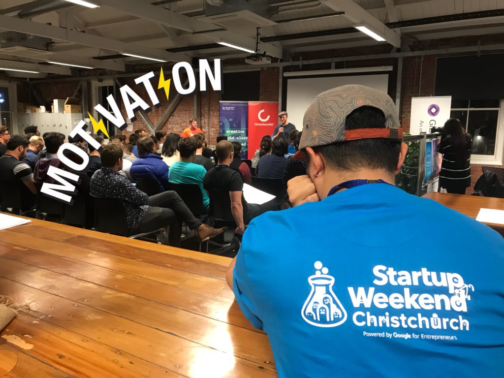 kendallflutey's tweet photo. Startup Weekend ลtautahi is in full swing here with our 1 min updates. With only an hour until first pitch practice, time is ticking... ๐ Keep pushing on, Sunday night will be here before you know it! #swchch https://t.co/adyKNbEJlV