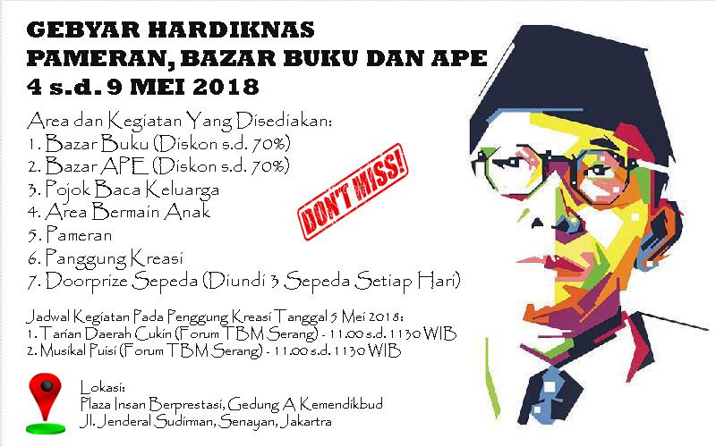 fatmapuspita's tweet image. Masih suasana #Hardiknas2018 yuk ikutan mampir di baazar buku dan pameran 🤓🤓 masih ada sampai tanggal 9 mei 2018, jangan lewatkan ya tuips
