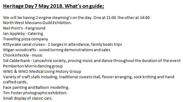 Just to make sure everyone's aware this is the list of confirmed attendees for Heritage Day 2018. This list may continue to grow over the next 48 hours so we'll make sure to keep you updated on any developments! #trencherfieldmill #heritage #day #tfm110years #wigan #wiganpier