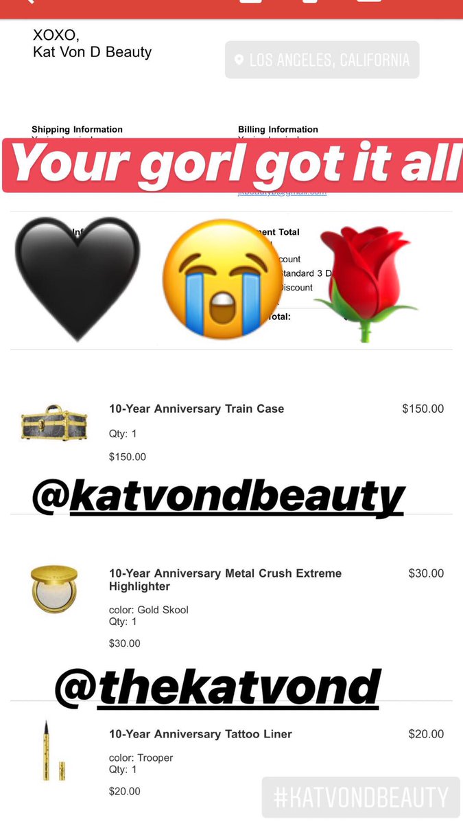 malicesfx's tweet image. I got it I got it I got it 😭😭😭 @KATVONDbeauty @thekatvond
