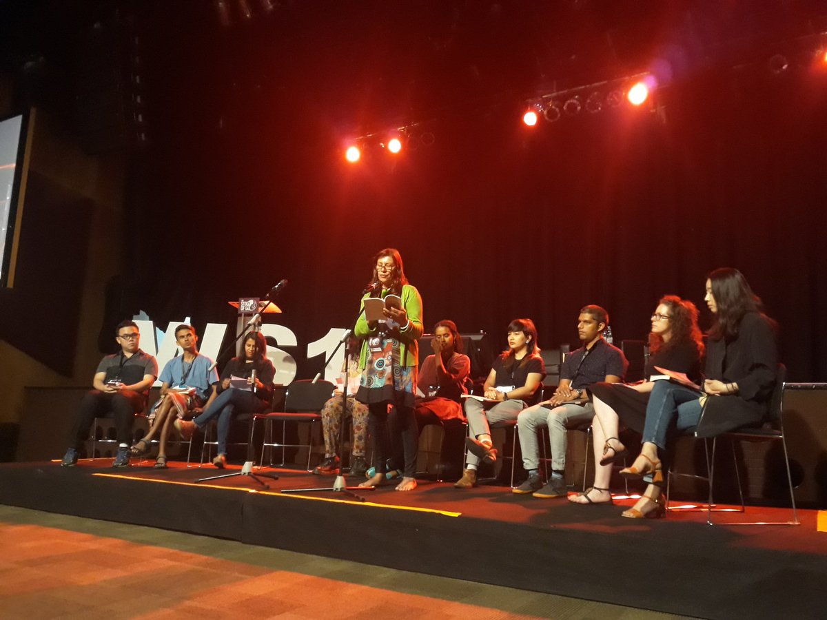 bndlstudios's tweet photo. IN THE WORKS: a collective reading of poems by WrICE Group on authority, diversity, heritage, memory, and identity.
#writerseries2018 #thestoryofus https://t.co/ybZ5RUEzGH