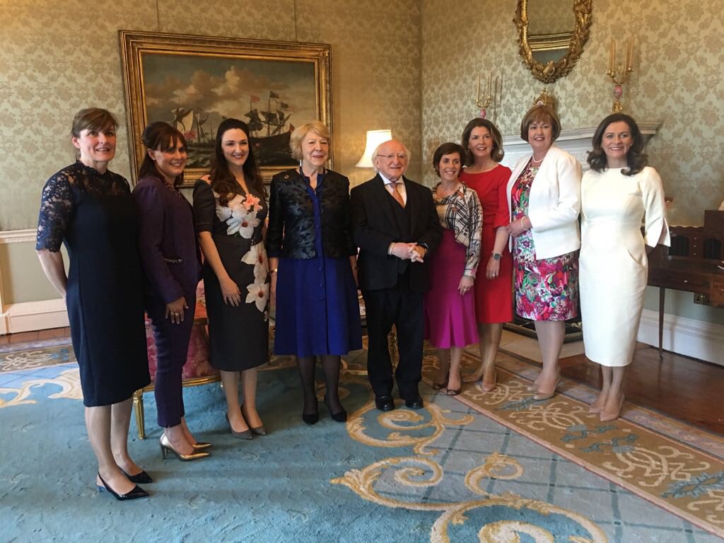 DDMcGlone's tweet photo. “Mighty Oaks from little Acorns grow” - at the Arás @md_higgins Celebration of female entrepreneurship in Ireland. https://t.co/PpTJeWBVOA