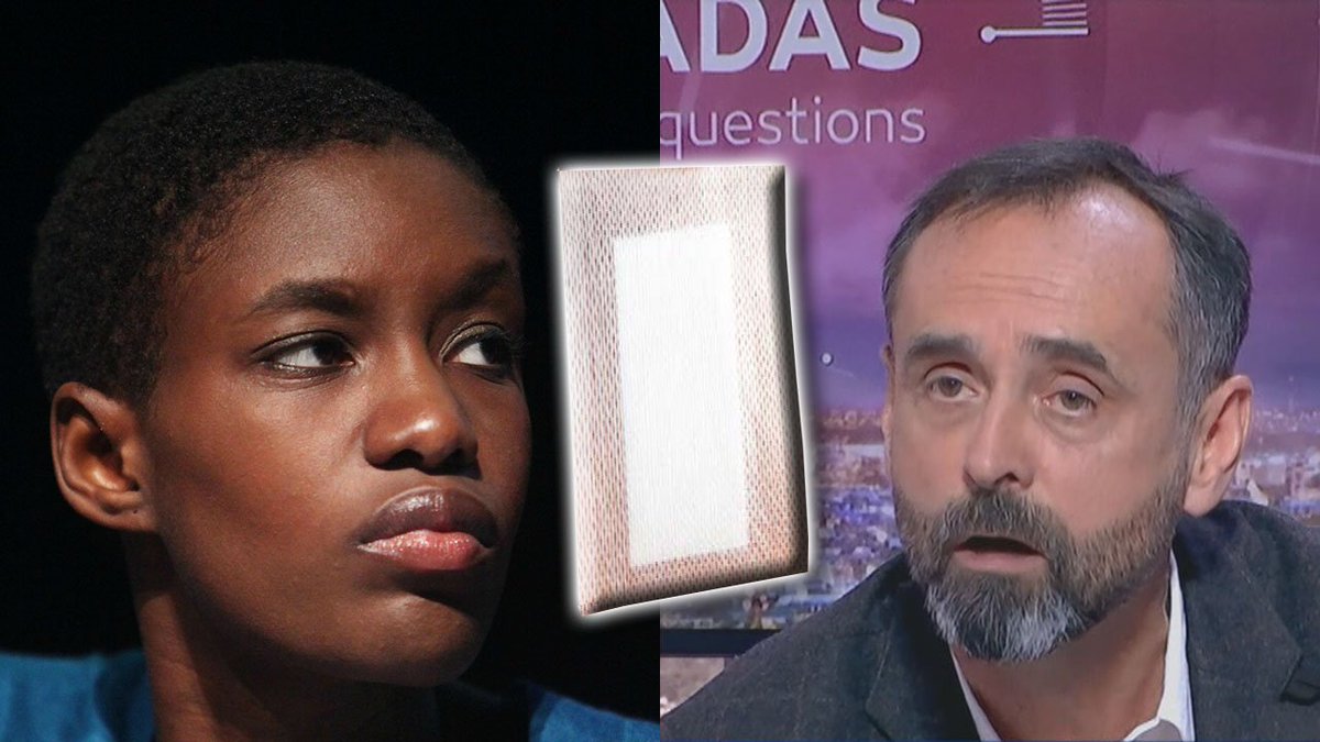 F_Desouche's tweet photo. Ménard : «J'ai vu que Rokhaya Diallo regrette que les #compresses des #sparadraps soient #blanches. Honnêtement, on devient fous !» https://t.co/wJHlC8l8ku https://t.co/PIPQIOcP2J