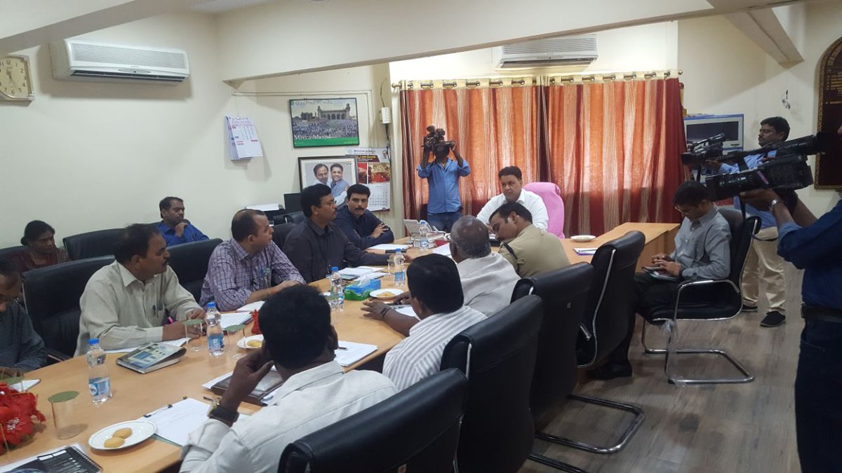 Ramzan Festival Hyd Preparedness Review Meeting@ Chairman Wakf Board Telangana,with GHMC , Police,Tspdccl, HMWSSB and others.