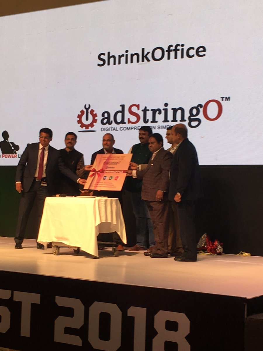 deendayal_k's tweet image. #CIOPowerList #adstringo Product launch of Shrink Office