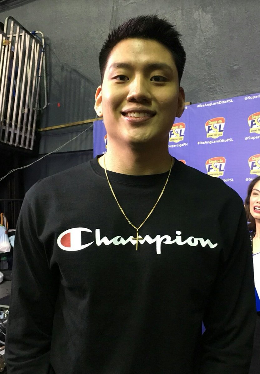 dlsucanino's tweet photo. JERON TENG'S SHIRT SAYS IT ALL. 

Congrats queen, @mikareyesss !!!  'CHAMPION' 😉❤👑 

© Sports5PH https://t.co/cyQ3Gqb9hy