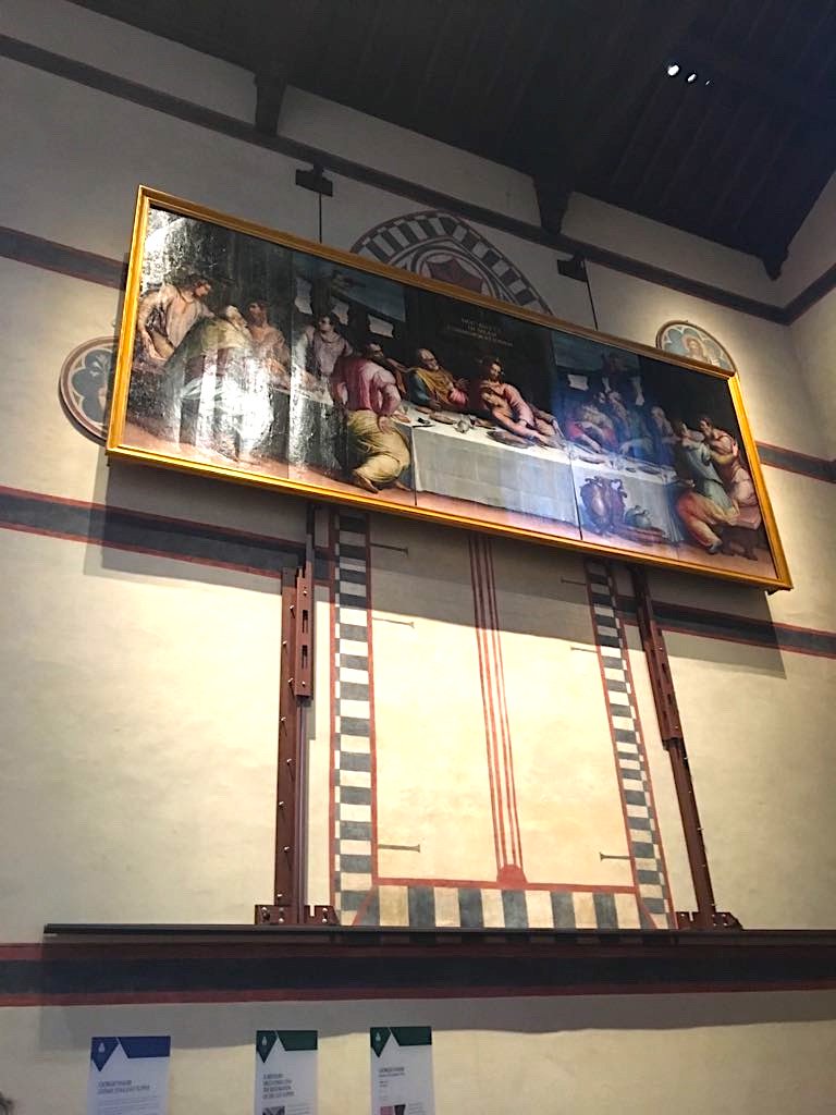 santacroceopera's tweet photo. Stamani in #SantaCroce in funzione il meccanismo che garantisce la messa in sicurezza dell'Ultima cena di Giorgio Vasari del Cenacolo, con Giuseppe De Micheli e Elvezio Galanti
#SantaCrocelive https://t.co/sjTWfUlI5l
