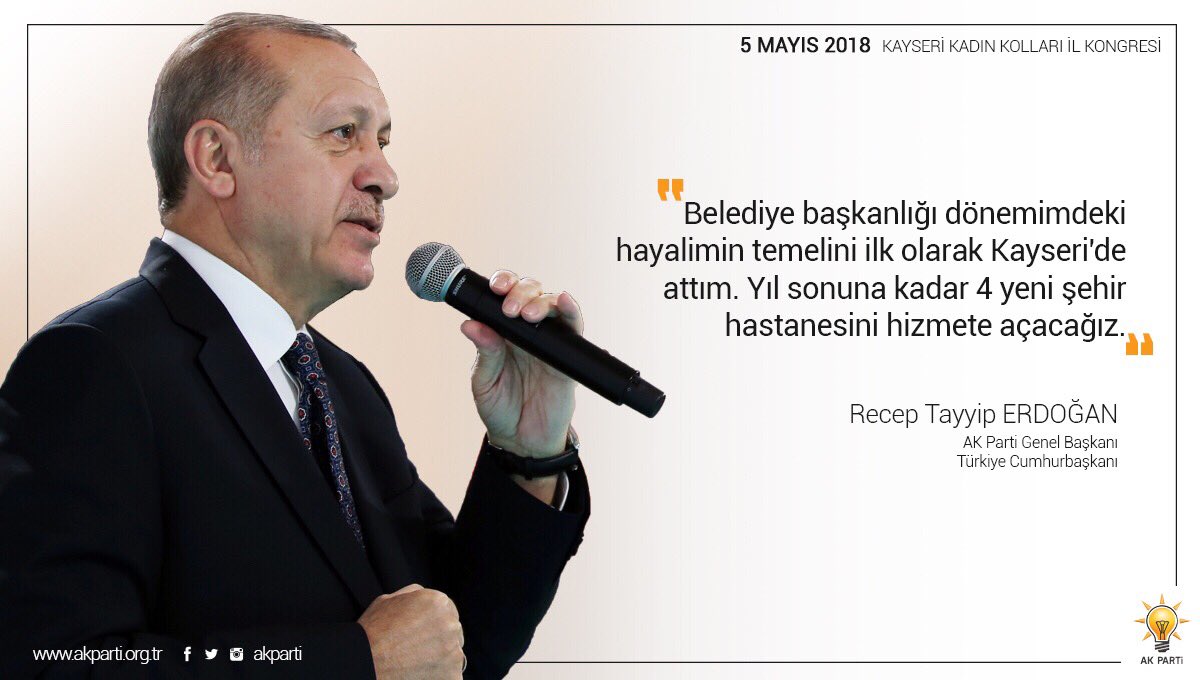 Akparti's tweet photo. "Yıl sonuna kadar 4 yeni şehir hastanesini hizmete açacağız." https://t.co/qavCWqv4N0 https://t.co/1z3ds0oY7C