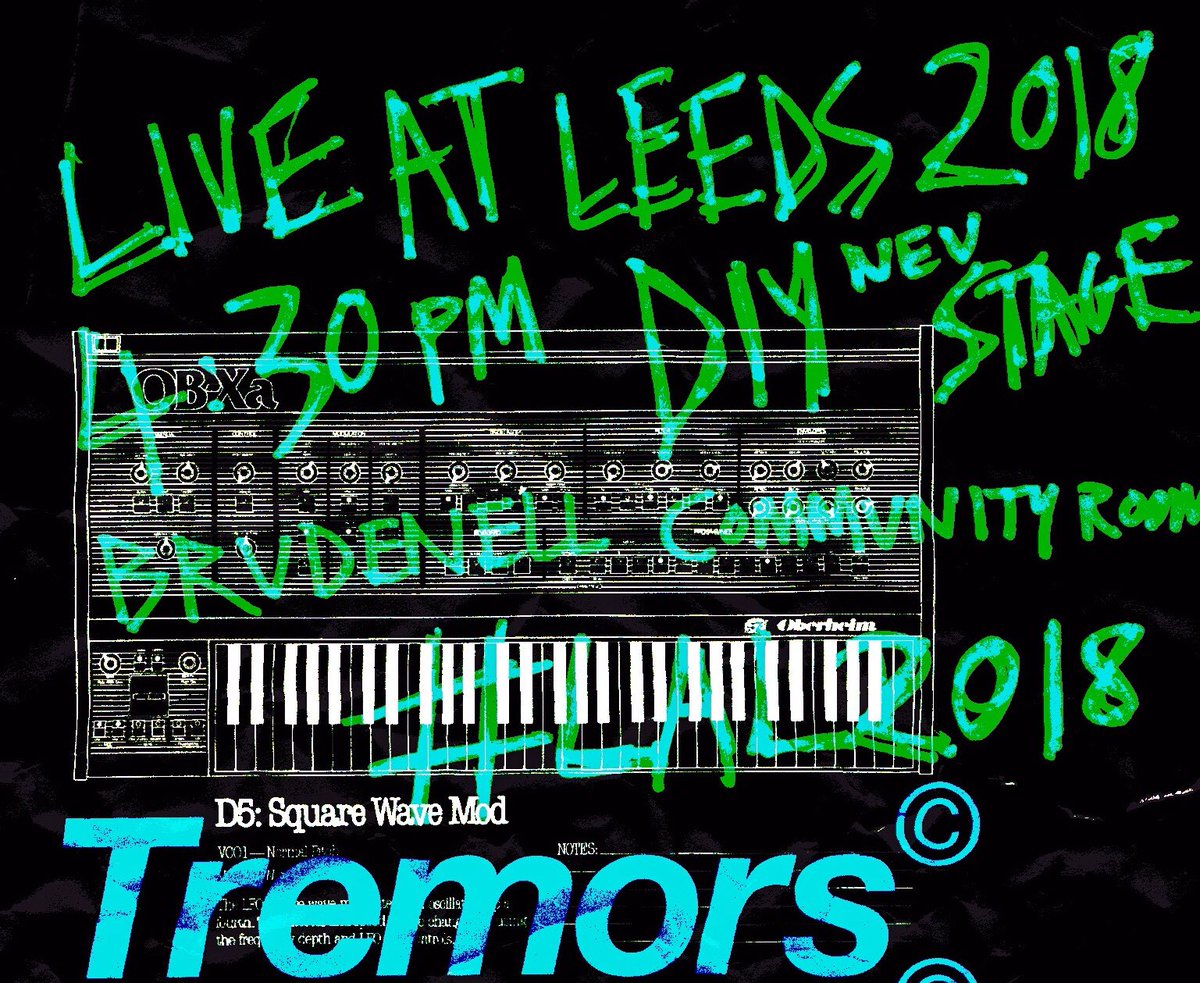 tremorshq's tweet photo. #LAL2018 Who are you here to see?
Johnny: Buzzing to hear @thisisoutsider who were my new find this week. @palewaves who I have enjoyed for a while now and @raemorrismusic Let's be having you Leeds! TREMORS @ 4:30pm DIY Neu stage https://t.co/XPJ995Vqah