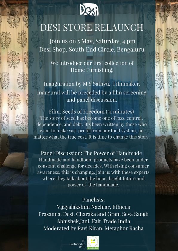 RadioActive90_4's tweet photo. Desi is one of the largest producers of naturally dyed #handwoven fabric in our country today with a production capacity of 35,000 meters per month. It is also the frontrunner in the #handloommovement in India https://t.co/wuKn40VKqz