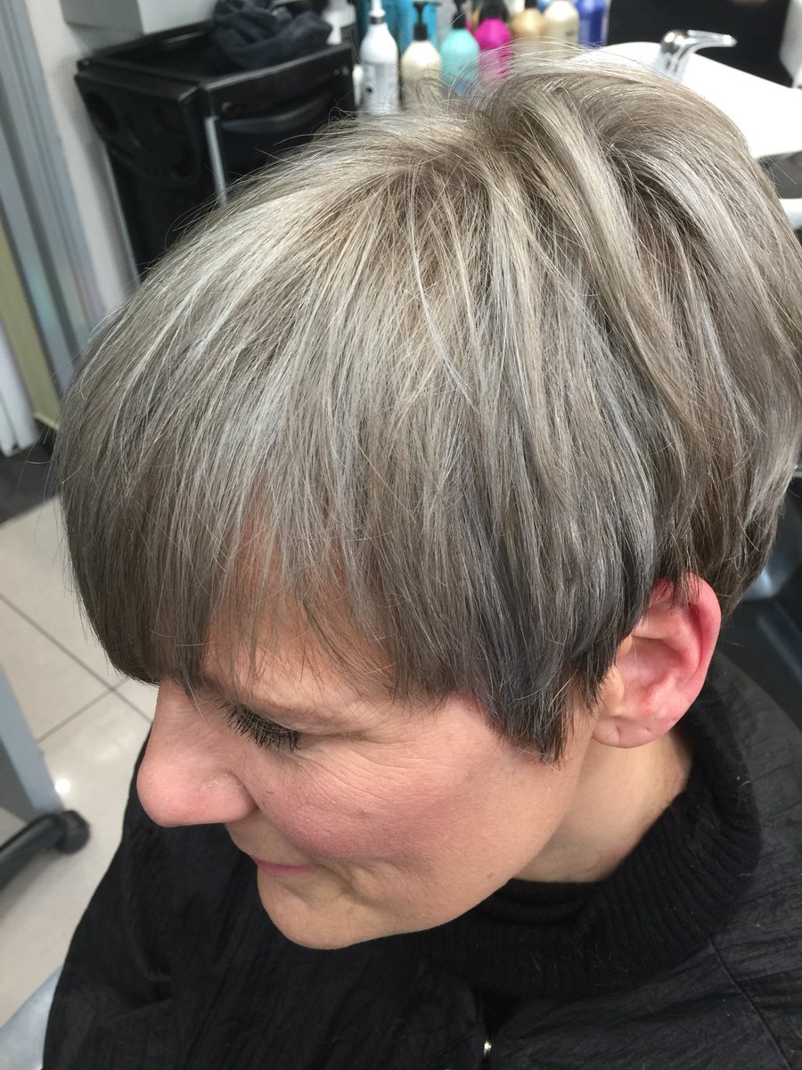Bokis Hair Auf Twitter Soft Silver Grey Highlights For