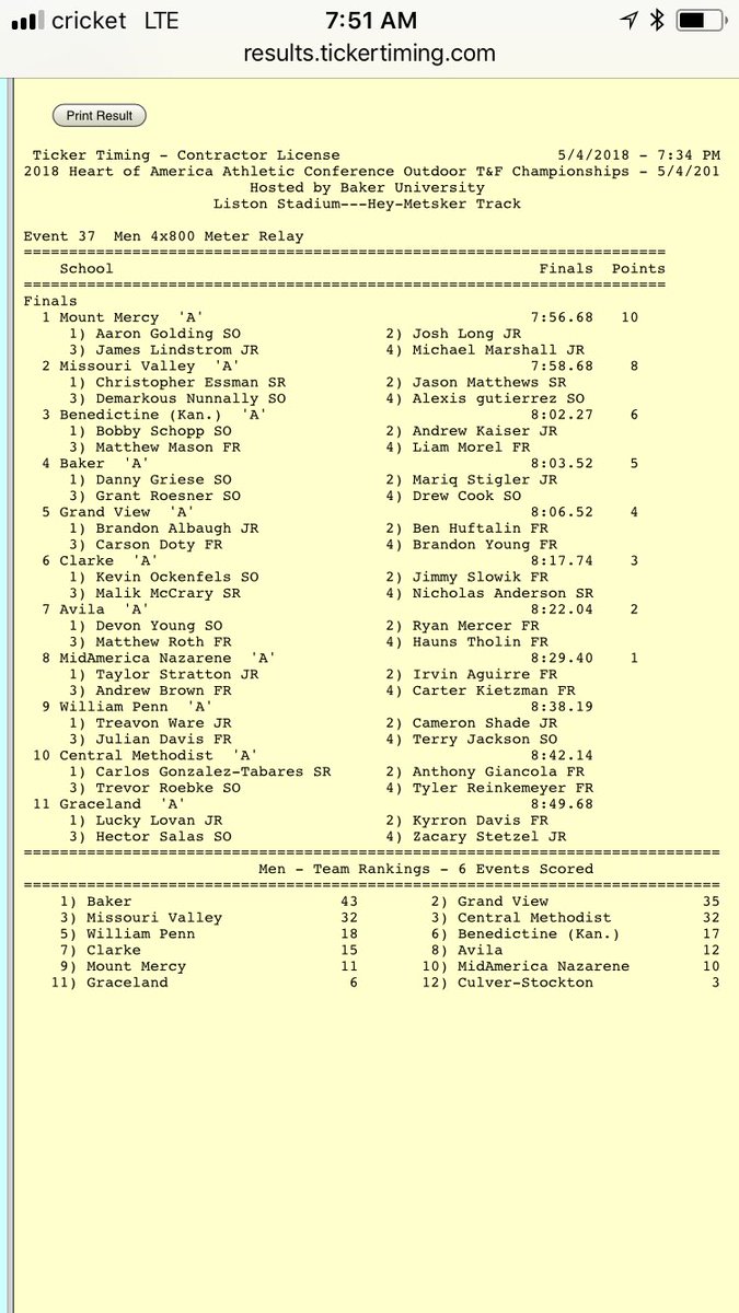 Moval_TF's tweet photo. The MoVal takes second in the Men’s 4x800m, with a team of Christopher Essman, Jason Matthews, Demarkous Nunnally, and Alexis Gutierrez. https://t.co/yfMML8f8hZ