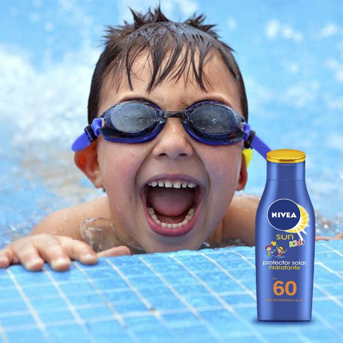 NiveaVenezuela's tweet photo. Para evitar quemaduras solares, aplica generosamente protector solar a tus niños después de nadar, bañarse y usar una toalla.
#NiveaSunKids https://t.co/UZmwZUviKh