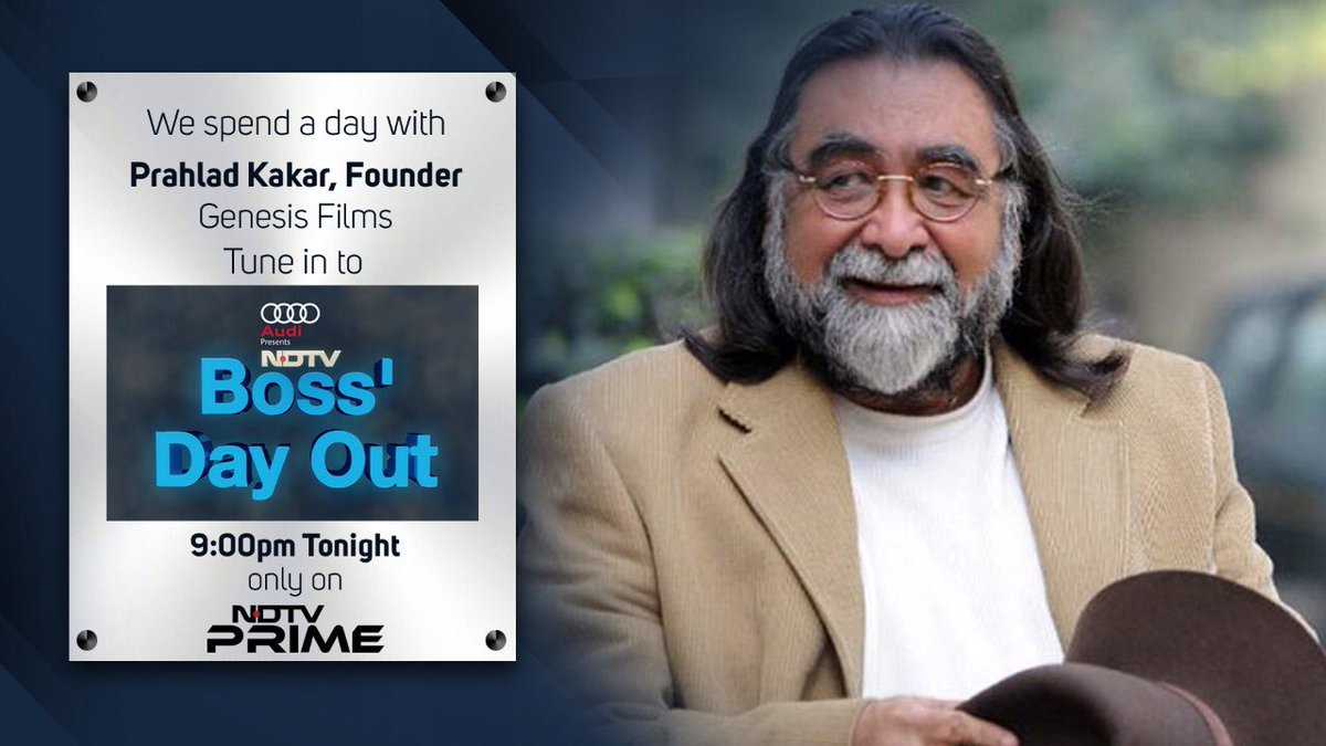 sidpatankar's tweet photo. This week on #BossDayOut is the mad ad man - Prahlad Kakar. One of the most creative and multi faceted people you’ll ever meet! SVP https://t.co/SI4GHtiGaD