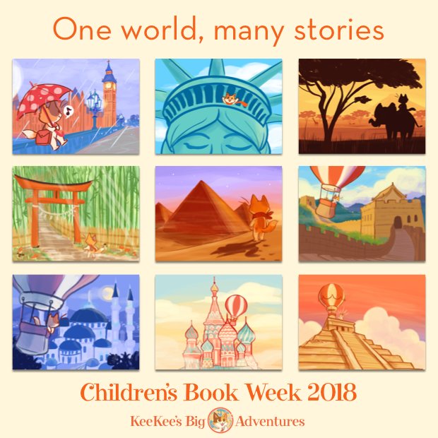 KeeKeeAdventure's tweet image. Happy Children's Book Week! One world, many stories! #CBW18 &amp;gt;^..^&amp;lt;