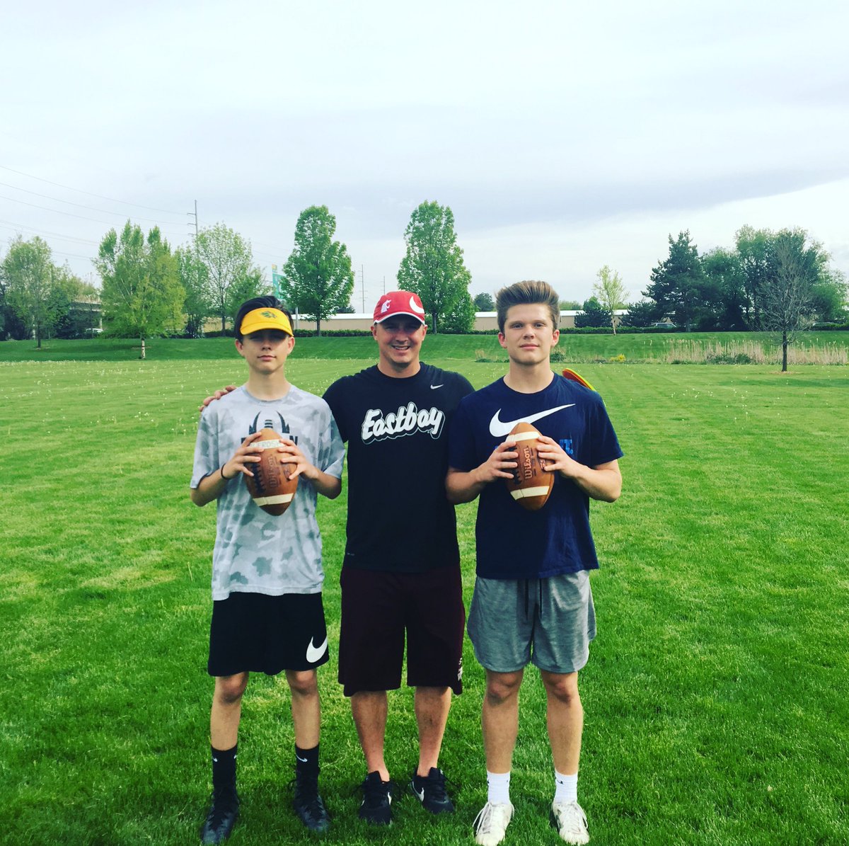 KaizenQB's tweet photo. @J_BoneQB12 and #CashCowdery  leveled up this afternoon with a private session with coach @joelgclark #kaizenqb #football #quarterbacktraining #kaizenmethod #mechanics #dimedroppers208 #learning #fieldgenerals #idahome https://t.co/UbrMQmpwBb